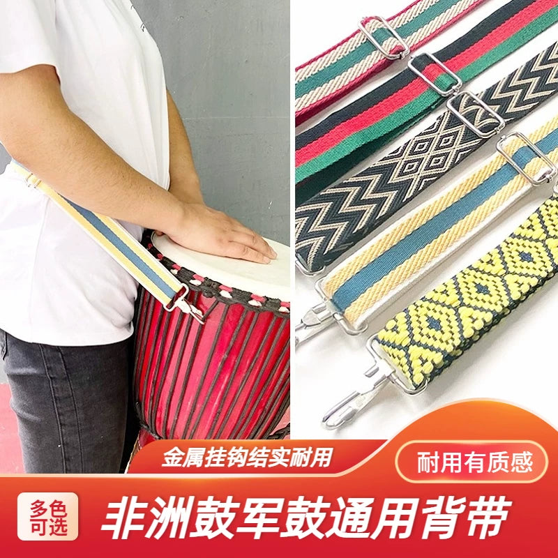 Adjustable Djembe Drum Strap with Widened Thickened Belt for Kids and Adults