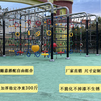 Kids' Sensory Training Hanging Swing and Climbing Ladder for Indoor/Outdoor Play