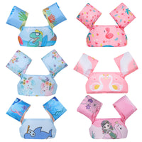 Inflatable-Free Foam Swim Arm Bands for Toddlers and Kids, Buoyancy Sleeves for Swimming Training