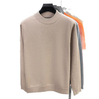 Men's Fleece Lined Turtleneck Sweater Warm Knitted Base Layer Top