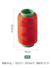 Hand Sewing Thread Set - Black, White, Red Cotton Polyester Blend for Home Use