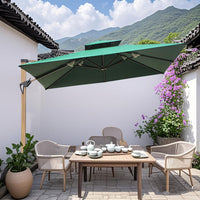 Outdoor Patio Umbrella with UV Protection and Waterproof Canopy for Garden Balcony