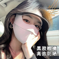 Full-Face Ice Silk UV Protection Mask with Neck Flap for Cycling and Sun Protection
