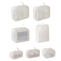 Compressible Travel Packing Cubes for Clothes, Large Capacity Waterproof Luggage Organizers