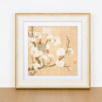 Walnut Wood Picture Frame for Wall Mounting, 4cm Border, Square