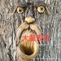 Tree Monster Resin Bird Feeder Outdoor Hanging Decoration