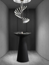 Modern Chinese Zen Bird Bath Fountain with Circulating Water for Garden Patio Decor