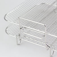 Air Fryer Silicone Pot Double Layer Rack for 7.5L-8L Dual Basket Air Fryers