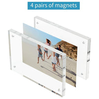 Acrylic Magnetic Photo Frame Display Stand