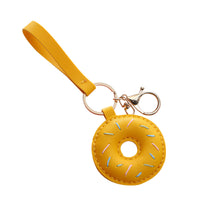 DIY Donut Bag Charm Keychain Kit - Cute Leather Car Ornament Craft