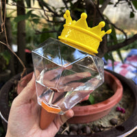 Diamond-Shaped Self-Watering Device for Potted Plants