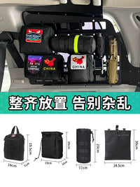 Car Trunk Organizer Storage Bag Multi-functional Seat Back Hanging Pouch