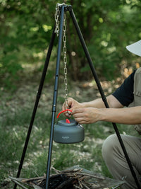 Outdoor Camping Tripod Grill Stand Portable Folding Fire Pit for Cooking and BBQ