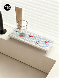 Diatomite Sink Drying Mat for Bathroom and Kitchen Countertops