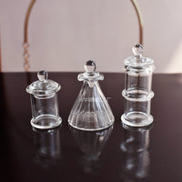 1:12 Scale Dollhouse Miniature Candy Jars with Lids, DIY Food Play Accessories