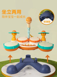Baby Drum Set Toy with Music and Lights for Toddlers 1-3 Years Old