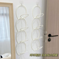 Dormitory Wardrobe Hanging Hat and Bag Organizer Rack with Hooks