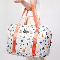 Japanese-Style Foldable Travel Duffel Bag with Trolley Sleeve, Large Capacity Storage for Luggage
