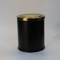 Stainless Steel Swing Lid Trash Can for Home, Office, and Hotel