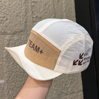 American Style Color Block Letter Print Quick Dry Lightweight Breathable Sports Cap with Rollable Brim