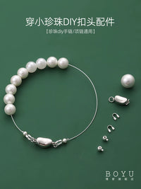 DIY Jewelry Making Kit with Steel Wire, Clasps, and Tools for Pearl Necklaces and Bracelets
