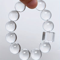 Double A Grade Clear Brazilian White Crystal Beaded Bracelet