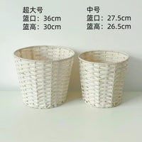 Handwoven Rattan-Style Flower Basket for DIY Bouquets and Floral Arrangements