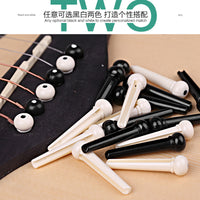Acoustic Guitar Bridge Pins for Folk Guitar and Ukulele, String Pegs