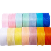Floral Sheer Organza Ribbon for Bouquet Wrapping and DIY Crafts