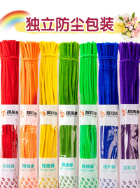 Twist Stick Flower Bouquet DIY Material Kit - Dense Chenille Stems for Sunflower Craft