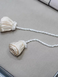 French Light Luxury Bowknot Curtain Tie-Backs for Sheer Curtains, 1 Pair