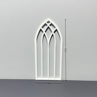 Dollhouse Gothic Style Miniature Door and Window Ornaments for Dioramas and Craft Projects