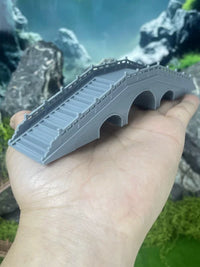 Miniature Chinese Arch Bridge Ornament for Garden and Landscape Decor