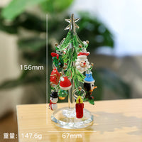 Christmas Santa Claus Glass Dome Ornament Desktop Decoration