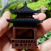 Chinese Ancient Pavilion Miniature Model for Landscaping and Decor