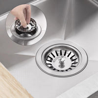 Kitchen Sink Drain Strainer with Overflow Pipe, Copper Tone