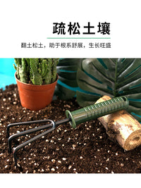 Gardening Hand Tool Set: Trowel, Rake, Hoe, and Claw Gloves for Planting, Potting, and Weeding