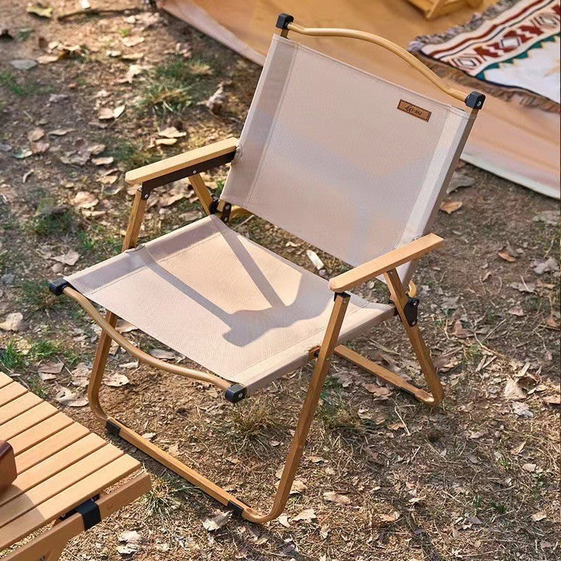 Portable Aluminum Alloy Folding Camping Chair for Outdoor Picnic and Travel