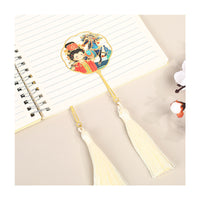 Chinese Zodiac Metal Bookmark Vintage Style Hollow Engraved Zinc Alloy Souvenir