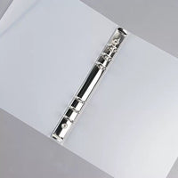 A5 Frosted Transparent 4-Grid Loose-Leaf Binder Cover for Photo Cards and Notebooks
