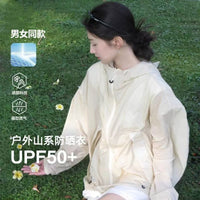 Breathable UPF 50+ Hooded Sun Protection Jacket for Men and Women, Lightweight Summer Outdoor UV Shirt