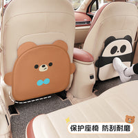 Car Seat Back Protector Mat for Kids, Cartoon Anti-Kick Pad, Wear-Resistant & Dirt-Proof