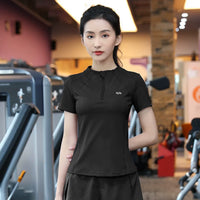 Women's Quick-Dry Short Sleeve Workout Top for Running & Training