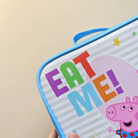 Cartoon Piglet Insulated Lunch Bag for Kids, Thermal Cooler Tote for Bento, Hot or Cold Food
