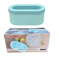 Silicone Ice Cube Maker Cup with Storage, Mini Ice Bucket and Ice Box for Home Bar and Kitchen