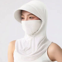 Women's Summer UV Protection Full Face Mask with Neck Cover for Driving Cycling