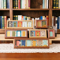 Chinese Style Song Brocade Calligraphy Display Frame with Glass Panel