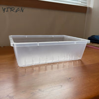 Clear Plastic Seedling Trays for Succulents and Sprouts, 26x18cm
