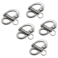 316 Stainless Steel Fixed Spring Snap Shackle for Marine and Quick Release Applications