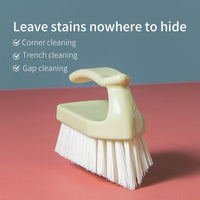 Japanese Style V-Shaped Grout and Tile Cleaning Brush for Bathroom Floors and Walls